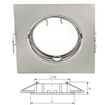 ELMARK Vgradno ohišje SA-710 - satin nikel