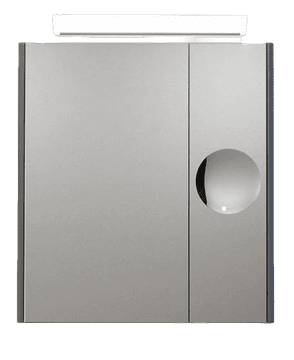 TBoss Toaletna omarica z ogledalom CUT 75 cm pepelno siva