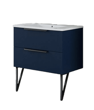 TBoss Kopalniška omarica z umivalnikoma Noto 75 cm, indigo modra