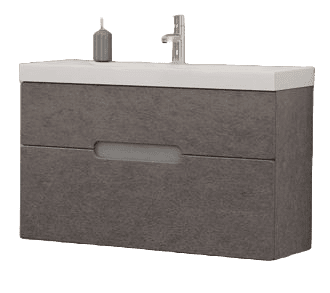 TBoss Kopalniška omarica z umivalnikom Slim 80, beton