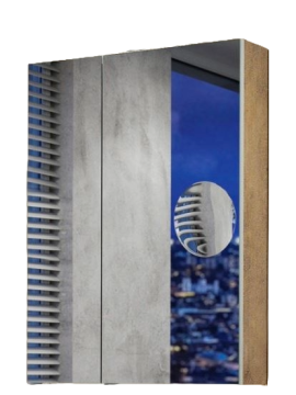 TBoss Toaletna omarica z ogledalom Tressa 60 cm