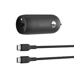 Belkin avtomobilski polnilnik 30 W s PPS W/PVC, C-C, 1M Blk