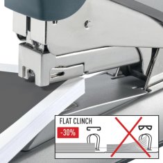 Leitz Stapler 5552 FC, velika zmogljivost, srebrn