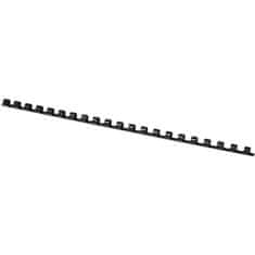 Q-Connect plastične hrbtne strani, 8 mm, črne, 100 kosov
