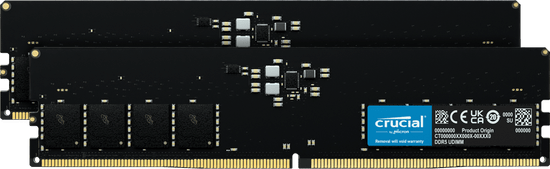 Crucial pomnilnik (RAM), 32 GB (2x 16 GB), DDR5, 5600 MHz, CL46 (CT2K16G56C46U5)