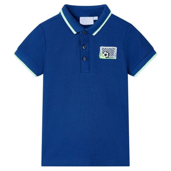 shumee Otroška polo majica temno modra 104
