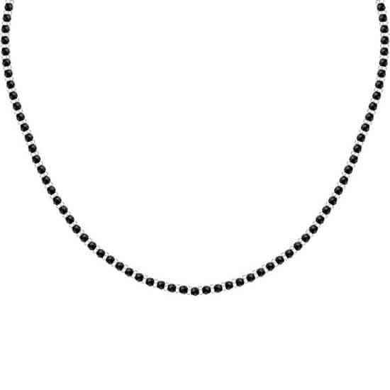 Morellato Elegantna moška ogrlica s črnimi perlami Pietre S1728
