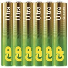 GP Ultra alkalne baterije, LR03 AAA, 6 kosov (B0211V)