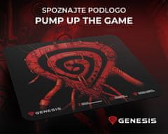 Genesis Pump Up The Game podloga za miško, 250x210mm, protizdrsna