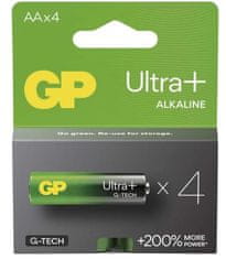 GP Ultra Plus alkalne baterije, LR6 AA, 4 kosi (B03214)
