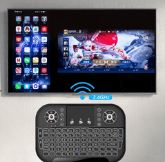 Smart Plus Bluetooth mini brezžična tipkovnica 2.4G z osvetlitvijo ozadja in uporabnikom USB