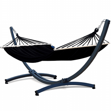 Potenza Viseča mreža s prečkami ROMA XL 220×160 + jekleni okvir za visečo mrežo TYTAN