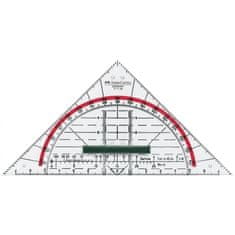 Faber-Castell Ravnilo trikotnik geo z držalom 14 cm faber-castell