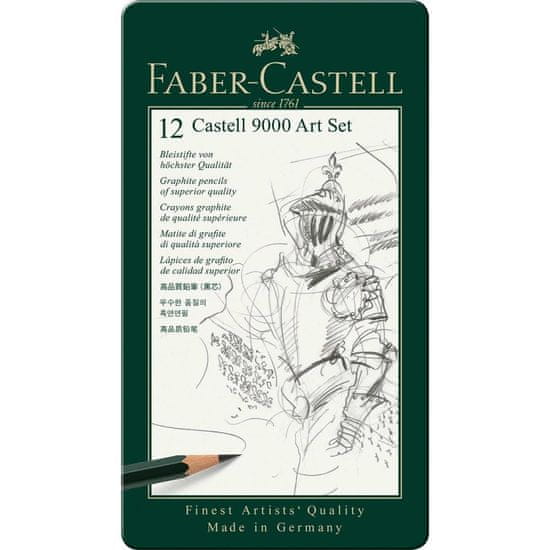 Faber-Castell Svinčnik grafitni 9000 set 8b do 2h 1/12