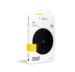 FIXED Podloga SlimPad za hitro brezžično polnjenje telefona, 15 W, črna