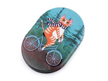 Kozmetično ogledalo Cat - turkizno