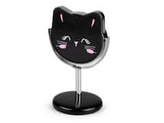 Kozmetično ogledalo namizno mačka - črno