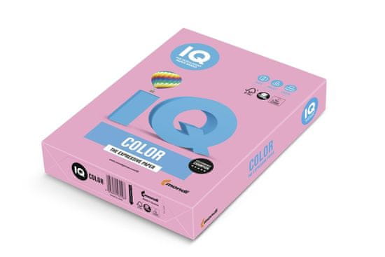 IQ Barvni papir A4 - roza PI25, 80 g/m2, 500 listov