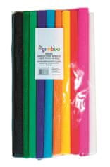 Gimboo krep papir - zvitek 25 x 200 cm, mešanica barv, 10 kosov