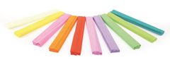 Gimboo krep papir - zvitek 50 x 200 cm, mešanica pastelnih barv, 10 kosov