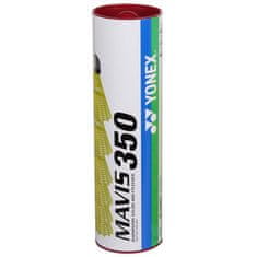 Yonex Mavis 350 žogice za badminton rdeča embalaža cev 6 kosov