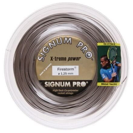 Signum pro Firestorm Youzhny teniška pletenica premera 200 m 1,20