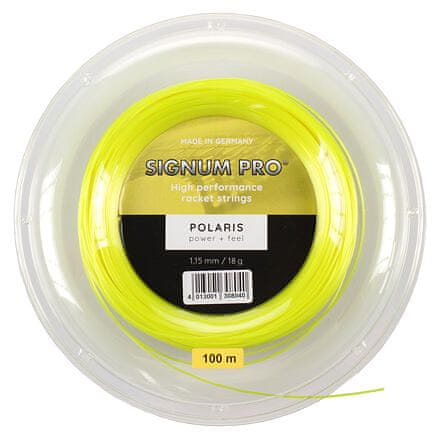 Signum pro Polaris 100 teniška pletenica 100 m rumena premer 1,15