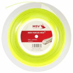MSV Focus HEX teniška pletenica 200 m rumena neon premera 1,27