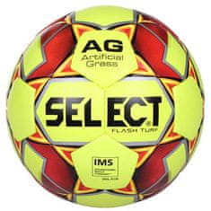 SELECT FB Flash Turf nogometna žoga rumeno-rdeča žoga velikosti 4