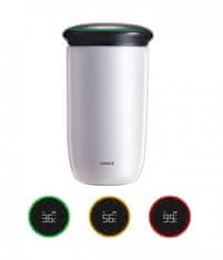Umax Smart Bottle Cooling Cup C2 White/ opozorilo za pitje/ prostornina 220 ml/ 30 dni delovanja/ USB/ jeklo