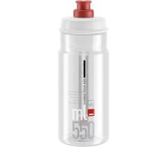 Elite Jet Clear rdeča steklenička z logotipom, 550 ml