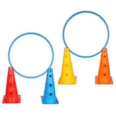 Merco Vario stožec z luknjami rdeč 30 cm pakiranje 1 kos
