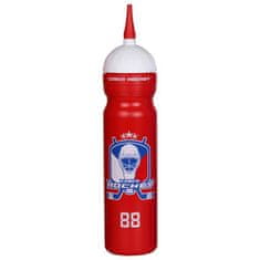 Češka Hokejska športna steklenica z izlivom rdeča prostornina 1000 ml