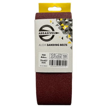 Trak za ročne brusilnike 75x457mm zrnatost 100 (3 kosi)