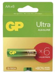 GP Ultra alkalne baterije, LR6 AA, 6 kosov (B0221V)