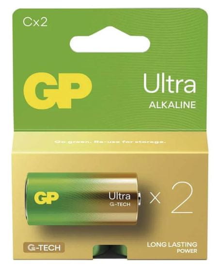 GP Ultra alkalne baterije, LR14 C, 2 kosa (B02312)