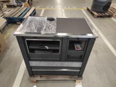 Portoss štedilnik s pečico Pro PANONIA, 10,54kW, siv, levi - rabljeno