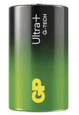 GP Ultra Plus alkalna baterija, LR20 D, 2 kosa (B03412)