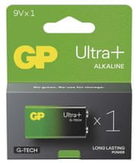 GP Ultra Plus alkalna baterija, 6LR61 9V, 1 kos (B03511)