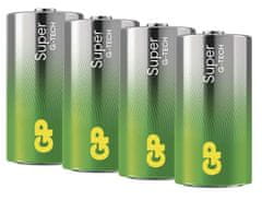 GP Super alkalna baterija, LR14 C, 4 kosi, folija (B01304)