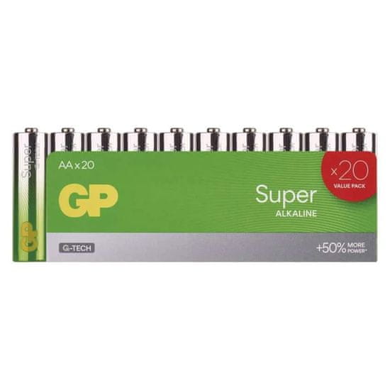 Emos GP SUPER alkalna baterija, LR6 AA, 20 kos (B0120L)