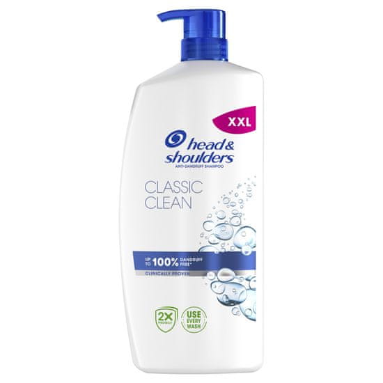 Head & Shoulders Classic Clean šampon proti prhljaju vsakodnevna uporaba črpalka, 800 mL