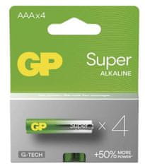 GP Super alkalna baterija, LR03 AAA, 4 kosi (B01114)