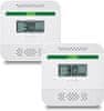 Mini prenosni detektor ogljikovega monoksida Alarm SR-909-2, 85DB zvok, svetlobni alarm, za avto, avtodom, dom, šolo, pisarno, bela