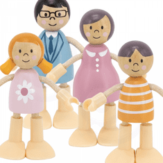 Viga Toys  Leseni družinski set lutk Figurice