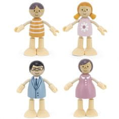 Viga Toys  Leseni družinski set lutk Figurice