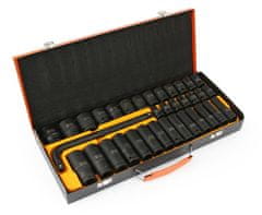 MAR-POL 1/2", 8-32 mm šesterokotni udarni nastavek, komplet 35 kosov M58234