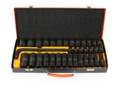 MAR-POL 1/2", 8-32 mm šesterokotni udarni nastavek, komplet 35 kosov M58234