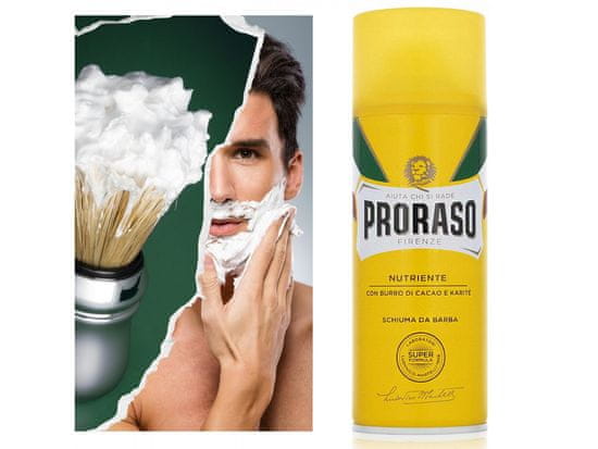 Proraso Proraso Nutriente - Pena za britje za suho kožo s kakavom in karitejem 400 ml