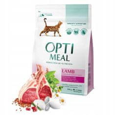 OptiMeal "Sensitive" suha hrana za odrasle mačke - jagnjetina 2x200 g